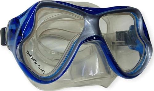 Star Diving Temper Camlı Dalış Maskesi Yetişkin - 51710-MAVİ