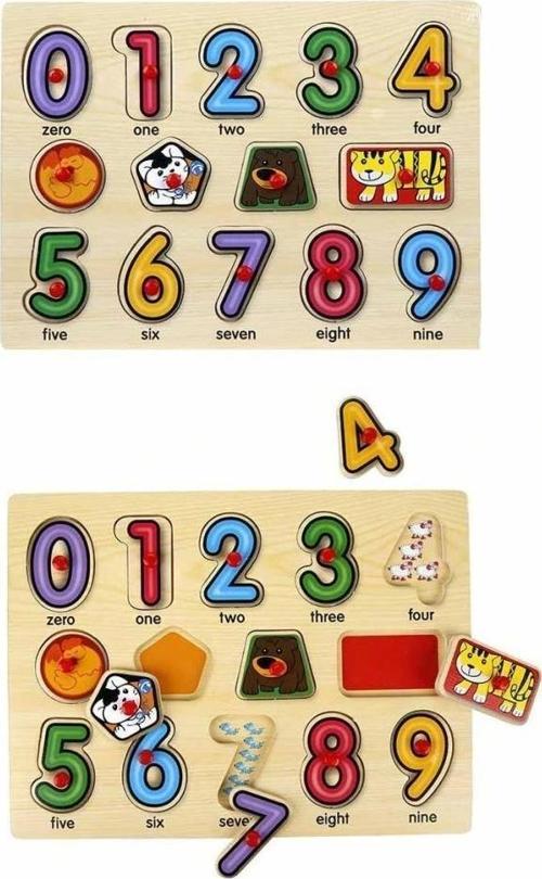 Nessiworld 130444 Ahşap Raptiyeli Puzzle Saat