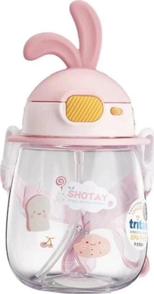 Nessiworld Shotay Kulaklı Tritan Pipetli Askılı Matara 600 ml