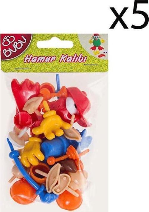 Oyun Hamuru Aksesuarı Vücut Parçaları 26 Parça 5 Paket