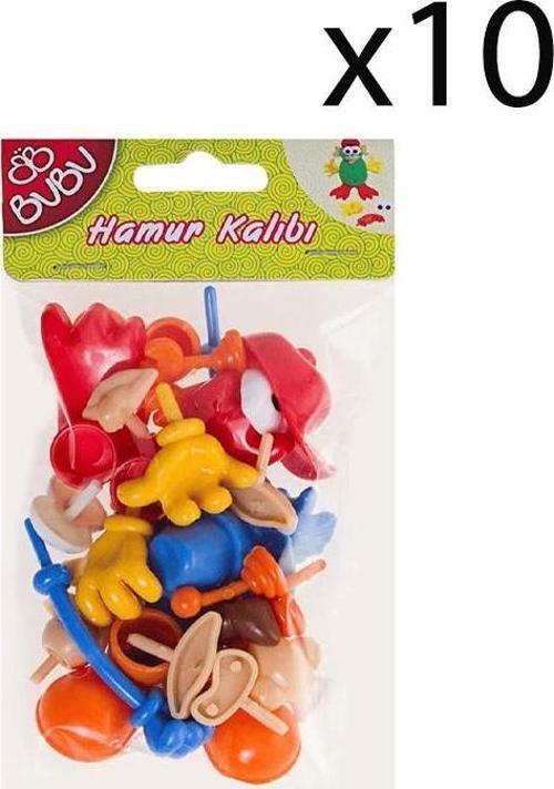 Oyun Hamuru Aksesuarı Vücut Parçaları 26 Parça 10 Paket
