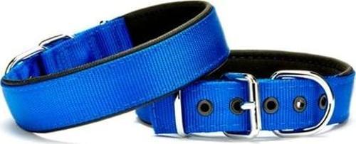 DOKUMA MAVİ KÖPEK BOYUN TASMASI 2 X 26- 36 CM