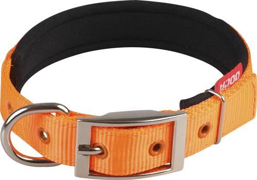 DOKUMA TURUNCU KÖPEK BOYUN TASMASI 2 X 29-40 CM