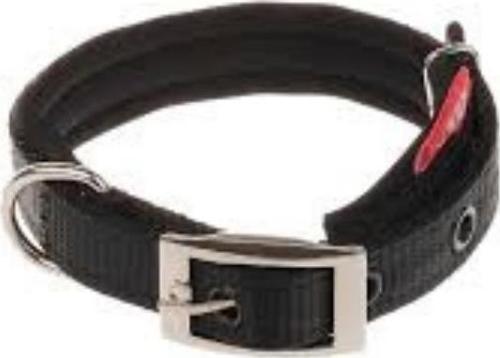 KÖPEK DOKUMA BOYUN TASMA SOFT SİYAH 1.5 X 24-32 CM