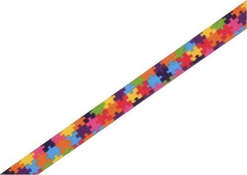 PUZZLE DESENLİ KEDİ BOYUN TASMASI 1,2 X 18-28 CM