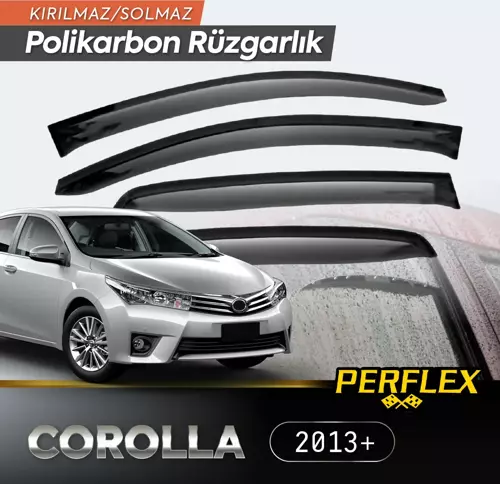 Perflex Polikarbon Kırılmaz Rüzgarlık V2 Mugen Toyota Corolla 2013+