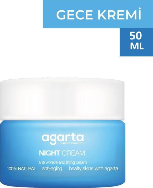 Doğal Su Bazlı Yaşlanma Karşıtı Anti Age Gece Kremi 50 Ml
