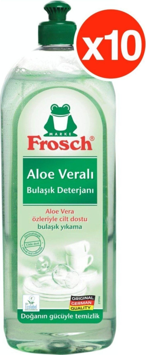Aloe Veralı Sıvı Bulaşık Deterjanı 750 Ml X 10 Adet