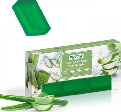 El Yapımı Doğal Banyo Sabunu Aloe Vera 3*150 Gr