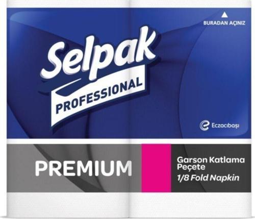 Premium Garson Katlama Peçete Beyaz 33X33 Cm 100'Lü X 24 Pk.