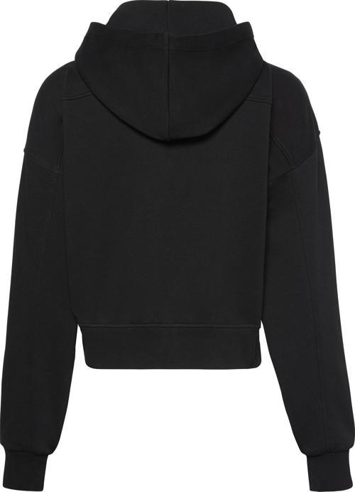A- FRENCH TERRY BADGE LOGO FZ HO Kadın Siyah Sweatshirt LV047C216G-UB1