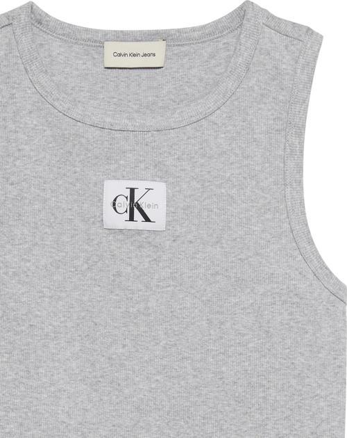 A - WOVEN LABEL 2X2 COTTON RIB T Kadın Gri Bluz LV047C201G-P79