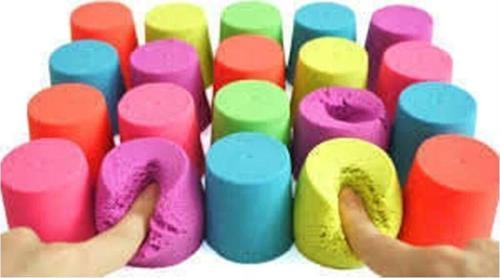 Kinetik Kum, 4 Renk 2 Kg, Oyun Kumu (KARIŞIK 4 RENK)