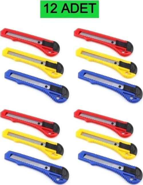 12 Adet Maket Bıçağı Büyük Boy Falçata