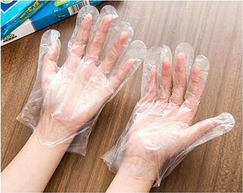 Plastik Tek Kullanımlık Koruyucu Şeffaf Poşet Eldiven 1 Paket 100 Adet