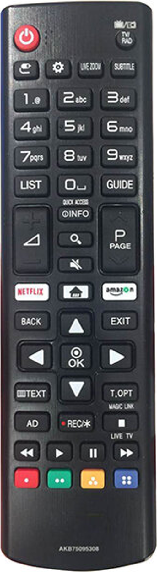 AKB75375608 NETFLİX AMAZON TUŞLU KUMANDA