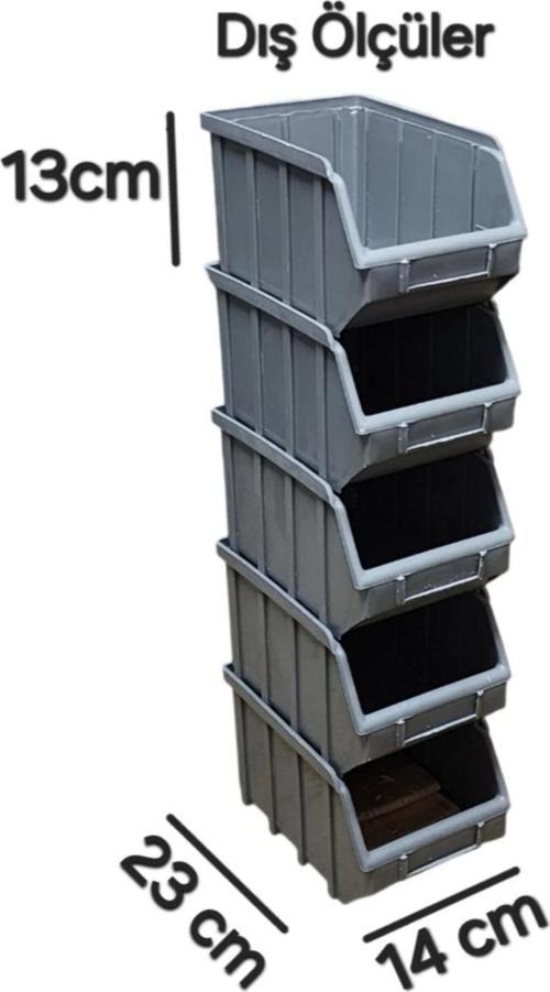5Lİ PLASTİK AVADANLIK KUTUSU ORGANİZERİ DÜZENLEME KUTU 14X23X13 Cm