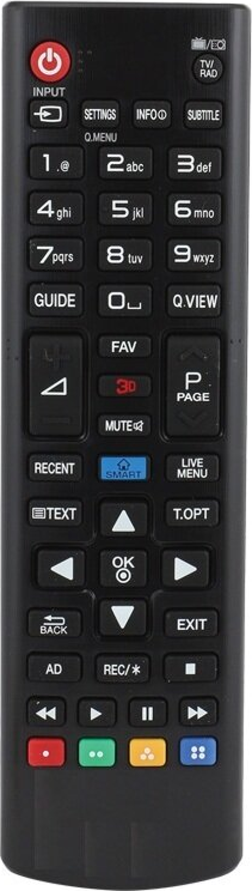 AKB75055702 Uyumlu Led Televizyon Kumanda 3d Smart