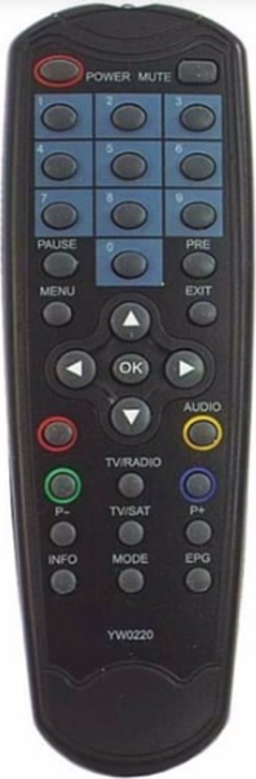 X200-X300 Wawe-3300 Uydu Kumandası(Uyumlu) Uydu Alıcı Kumandası