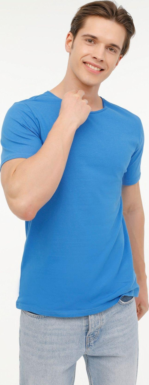 M-Sn234 Bsc Raw Edge 4Fx Saks Erkek Kısa Kol T-Shirt S