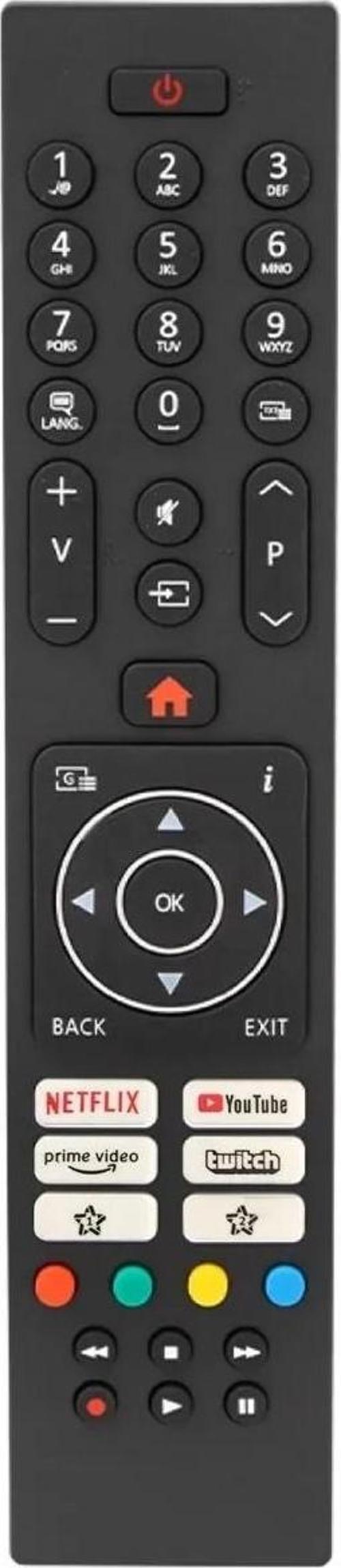 LCD LED Kumanda Netflix Youtube Prime Video Twitch Tuşlu