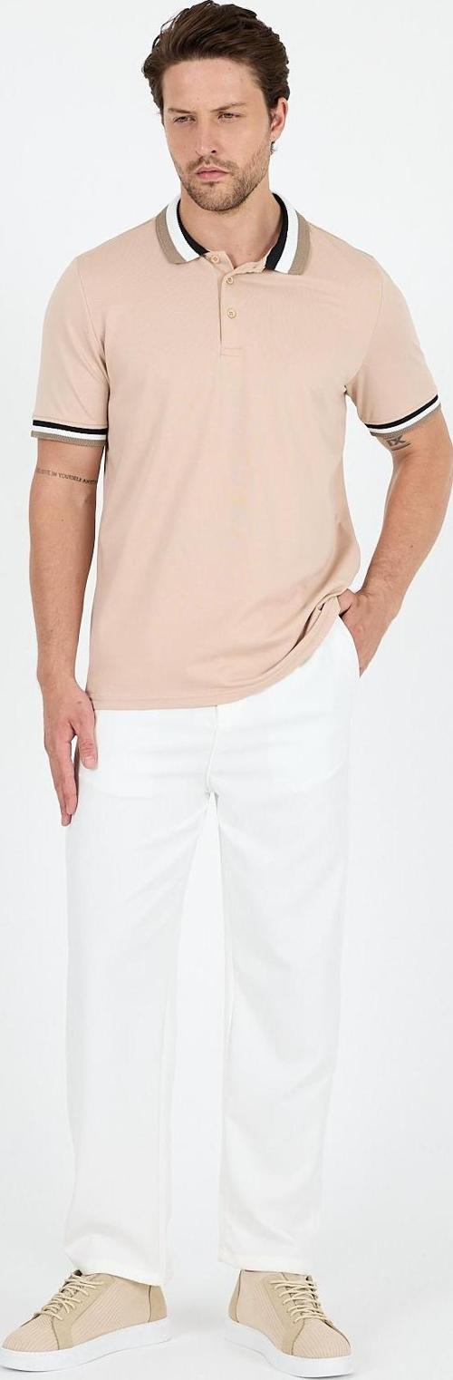 Erkek Amerikan Stil Polo Yaka T-Shirt  Rahat Kesim, Yazlık Spor Tişört 5030