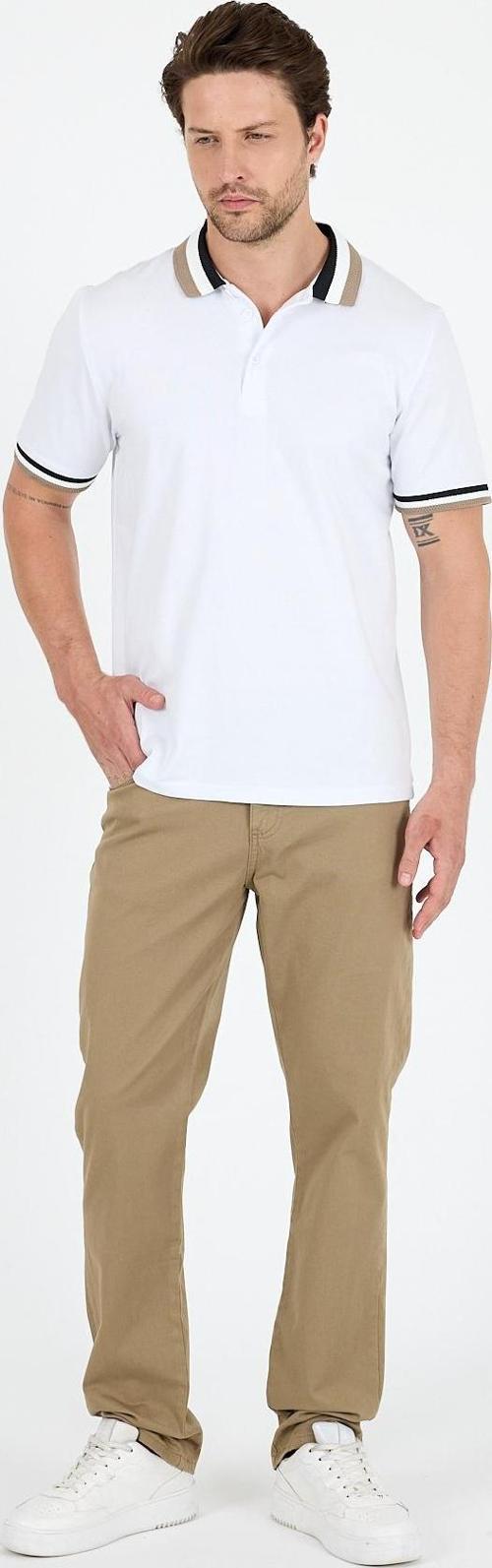 Erkek Amerikan Stil Polo Yaka T-Shirt  Rahat Kesim, Yazlık Spor Tişört 5030