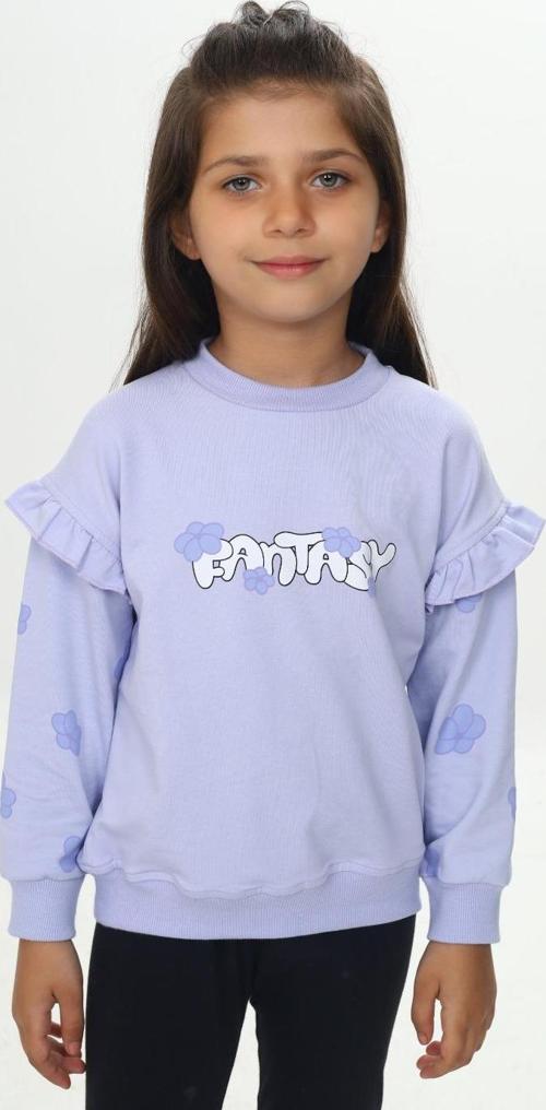 Toontoy Kız Çocuk Fantasy Çiçek Baskılı Sweatshirt