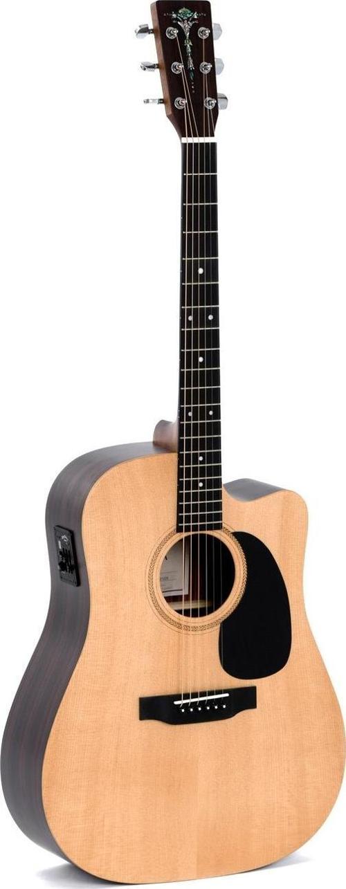 DTCE Cutaway Elektro Akustik Gitar (Natural)