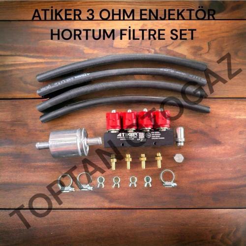 3 OHM ENJEKTÖR HORTUM VE FİLTRE SET