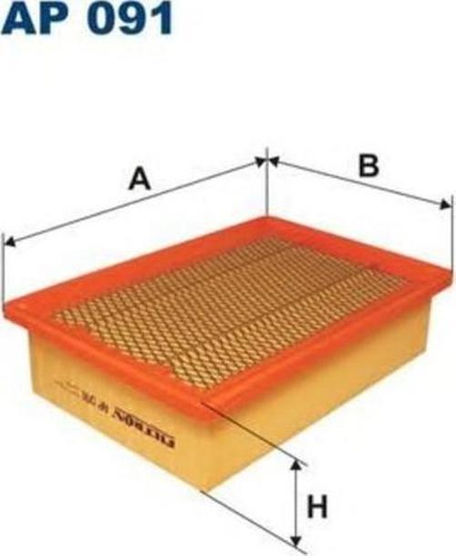 Hava Filtresi 60X246X169 145 1.4 İ.E 16V Ts 96 Ar 33503