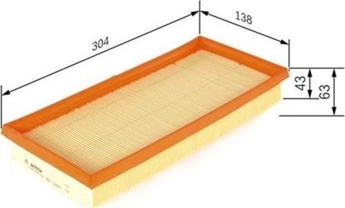 Hava Filtresi Yarıs Iı-Verso S 1.4 D-4d 10 F026400140 F026400140