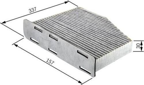 Polen Filtresi P206 98- 1.1i-1.4i-1.4hdı-1.6i-1.6 16V-1.9D 1987432048