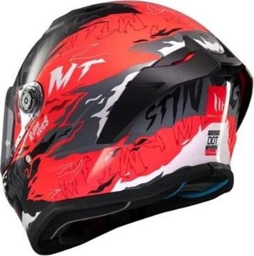 KASK MT STINGER ARDENT C5 MAT SİYAH/KIRMIZI