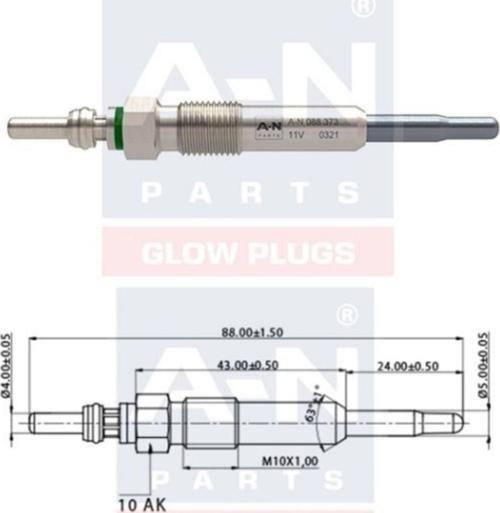 KIZDIRMA BUJISI ECO 11V VOLVO S 40 1.9 DI 7700111323 GN018 0100226373 GLP224 0250212009 DP4 Y732J B1