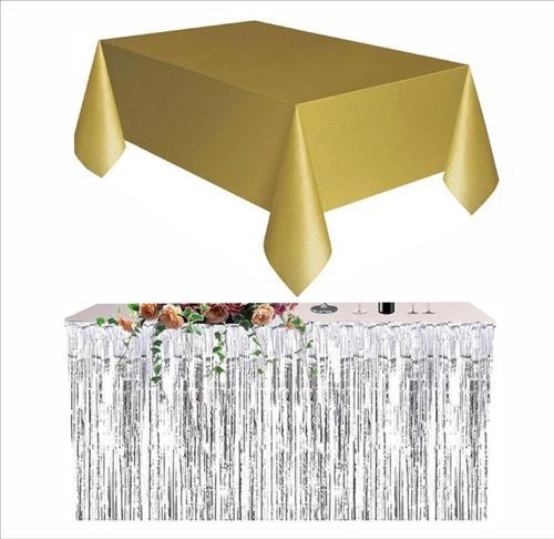 GOLD MASA ÖRTÜSÜ, GÜMÜŞ MASA ETEĞİ