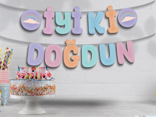 MAKARON İYİ Kİ DOĞDUN BANNER