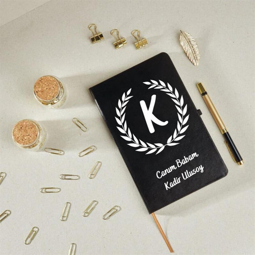Babaya Özel Deri Kaplı Defter