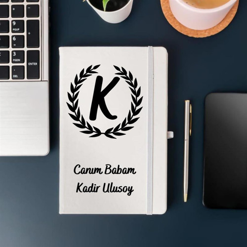 Babaya Özel Deri Kaplı Defter