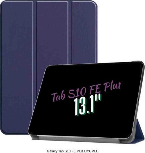 Galaxy Tab S10 FE Plus Uyumlu 13.1" Katlanabilen Standlı Smart Cover Akıllı Tablet Kılıfı