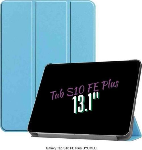 Galaxy Tab S10 FE Plus Uyumlu 13.1" Katlanabilen Standlı Smart Cover Akıllı Tablet Kılıfı
