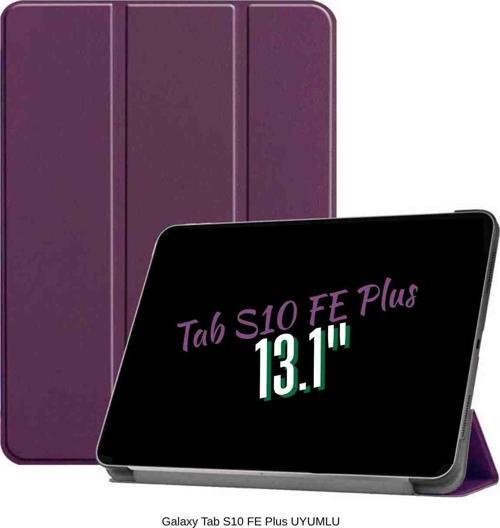 Galaxy Tab S10 FE Plus Uyumlu 13.1" Katlanabilen Standlı Smart Cover Akıllı Tablet Kılıfı