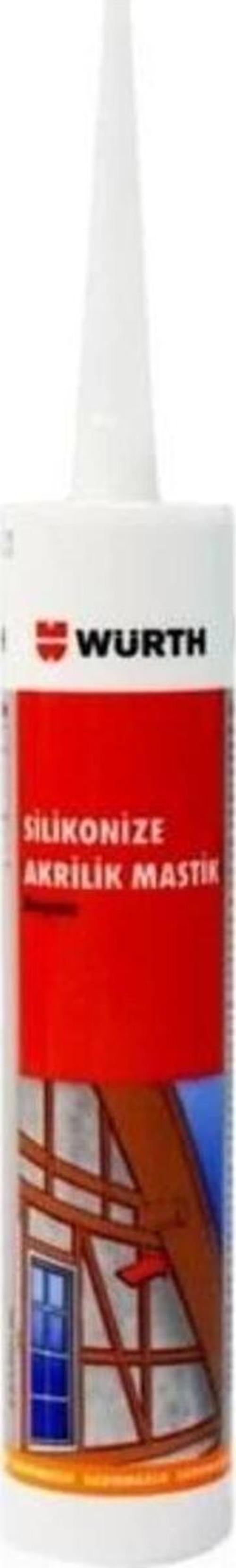 Silikonize Akrilik Mastik Beyaz White 310Ml