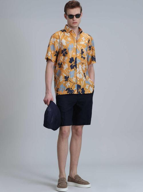 Peler Spor Erkek Chino Şort Slim Fit Lacivert