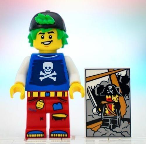 Orjinal Lego Minifigür Pirates Fan Boy