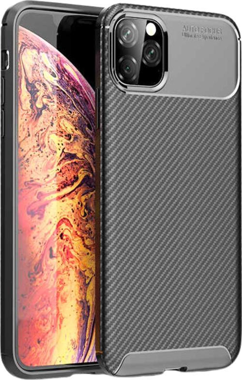iPhone 11 Uyumlu Kamera Korumalı Darbe Önleyici Carbon Brushed Silikon Kılıf