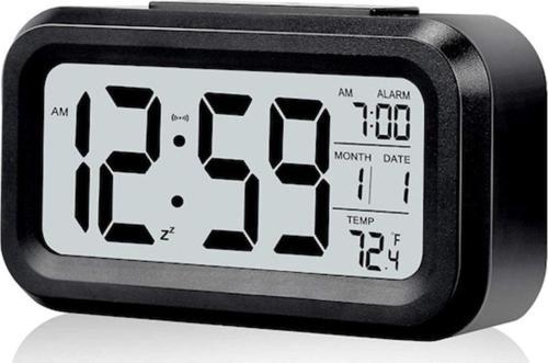 777Home Smart Lcd Işıklı Sensörlü Termometreli Alarmlı Dijital Masa Saati