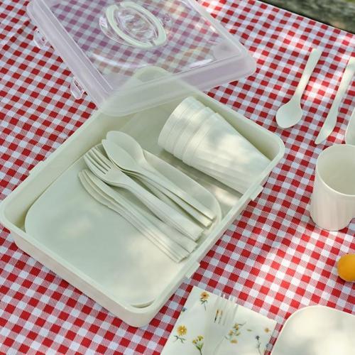 Rocca 32 Parça Piknik Seti Krem