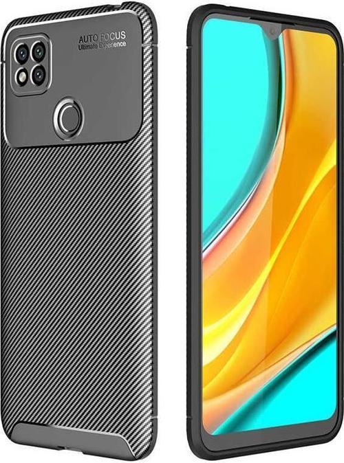 Xiaomi Redmi 9C Uyumlu Kamera Korumalı Darbe Önleyici Carbon Brushed Silikon Kılıf