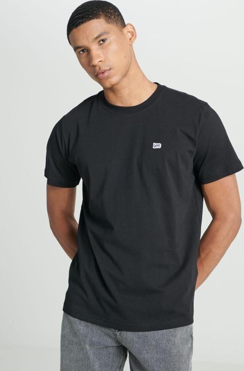 Erkek 100% Pamuk Bisiklet Yaka Siyah T-Shirt - L60UFQ01